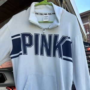 Pink, polo style - half zip